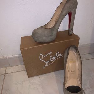Christian Louboutin 140 Crystal-Embellished Suede